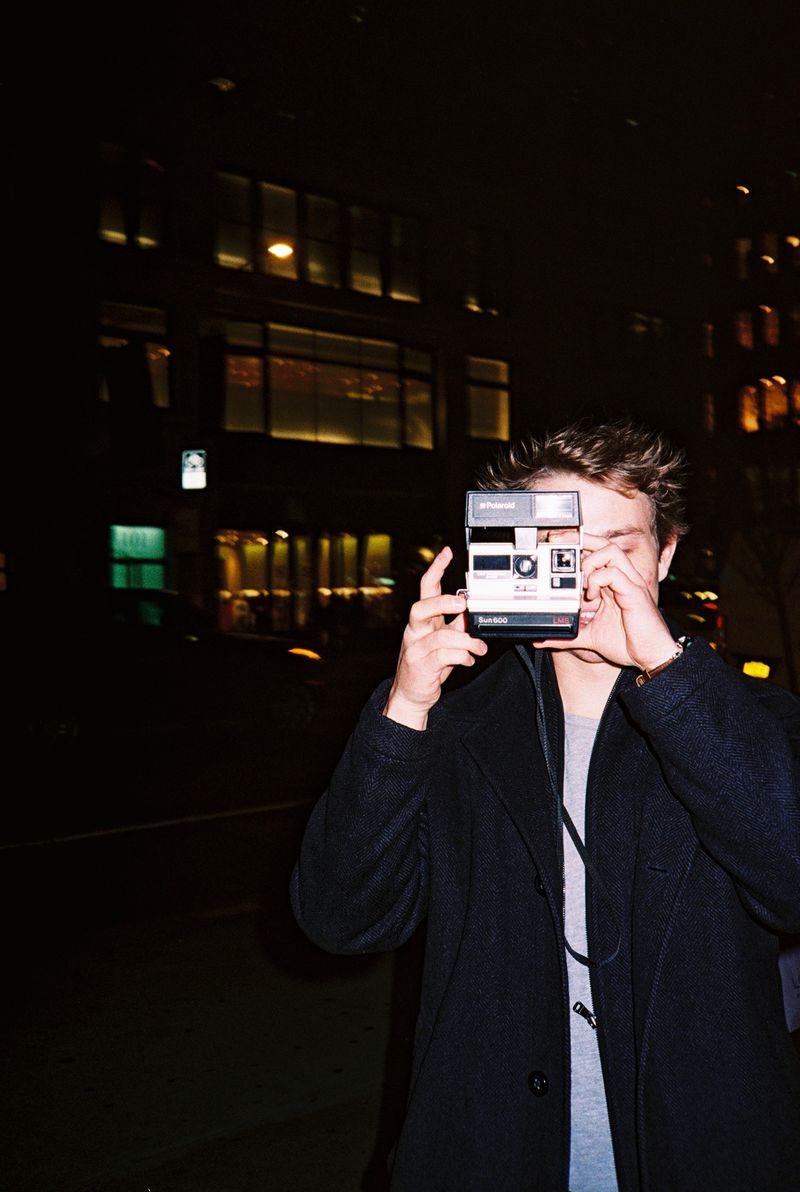 A picture of me taking a polaroid picture of of the picture taker.